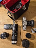 Konica Autoreflex T3, 3 Objektive, Telekonverter, Blitz etc.