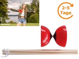 Diabolo Set, aus Polyethylen, rot