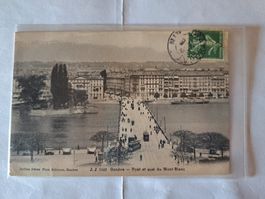Ancienne CP de Genève  - Pont du Mont Blanc 1900