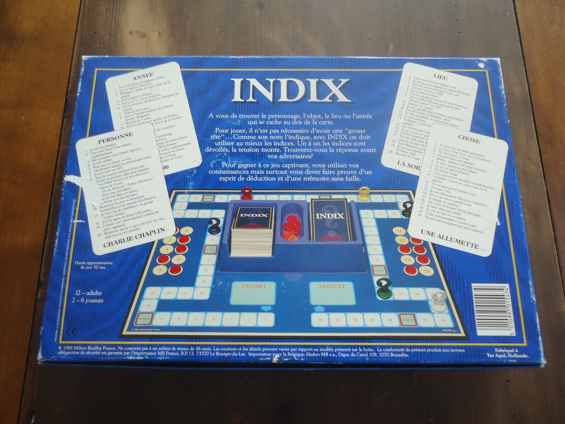 Giochi: Jeu de société - INDIX - MB – Usato da Vessy venduto da mafabe 1