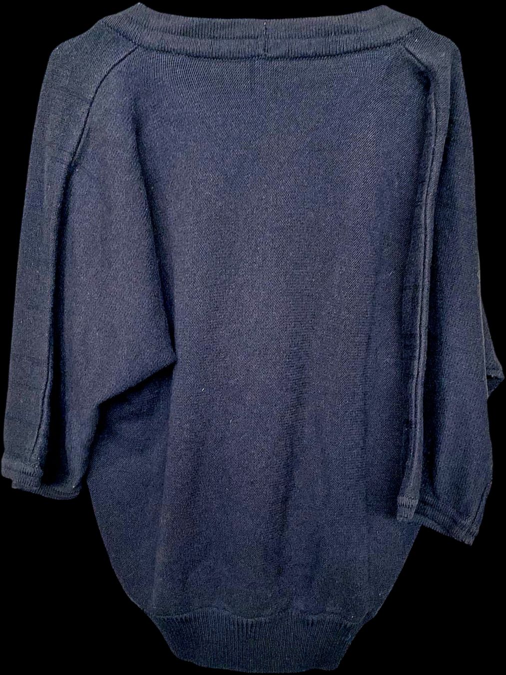 Riani Pullover & Sweatshirts: MEDICI by Cipriani Schwarzer V-Ausschnitt Pullover mit – Gebraucht aus Zug von vinokilo 4