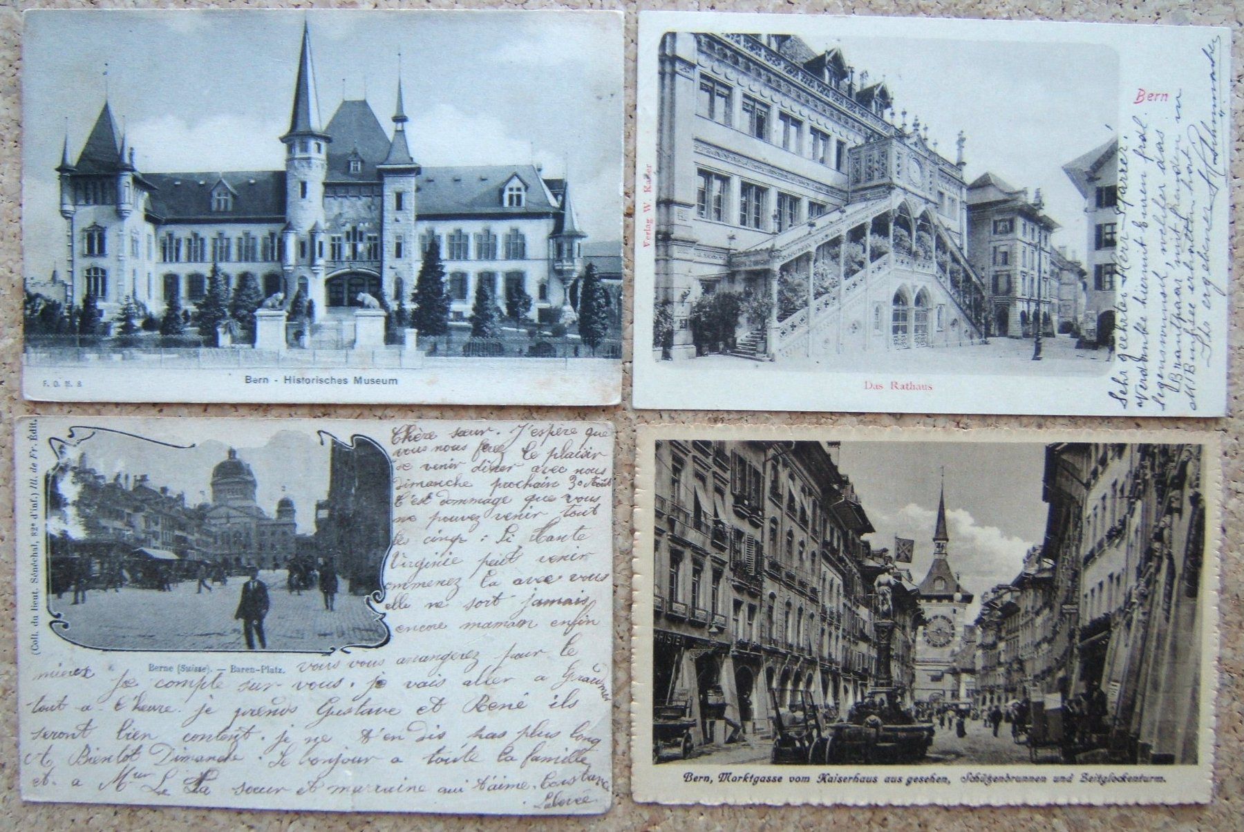 Cartoline postali: 7 AK BERN 1905 - 1953 – Usato da Brunnen venduto da Nonne04 1