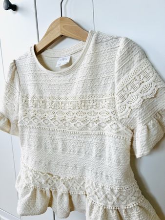 Zara 116 Top creme Bluse