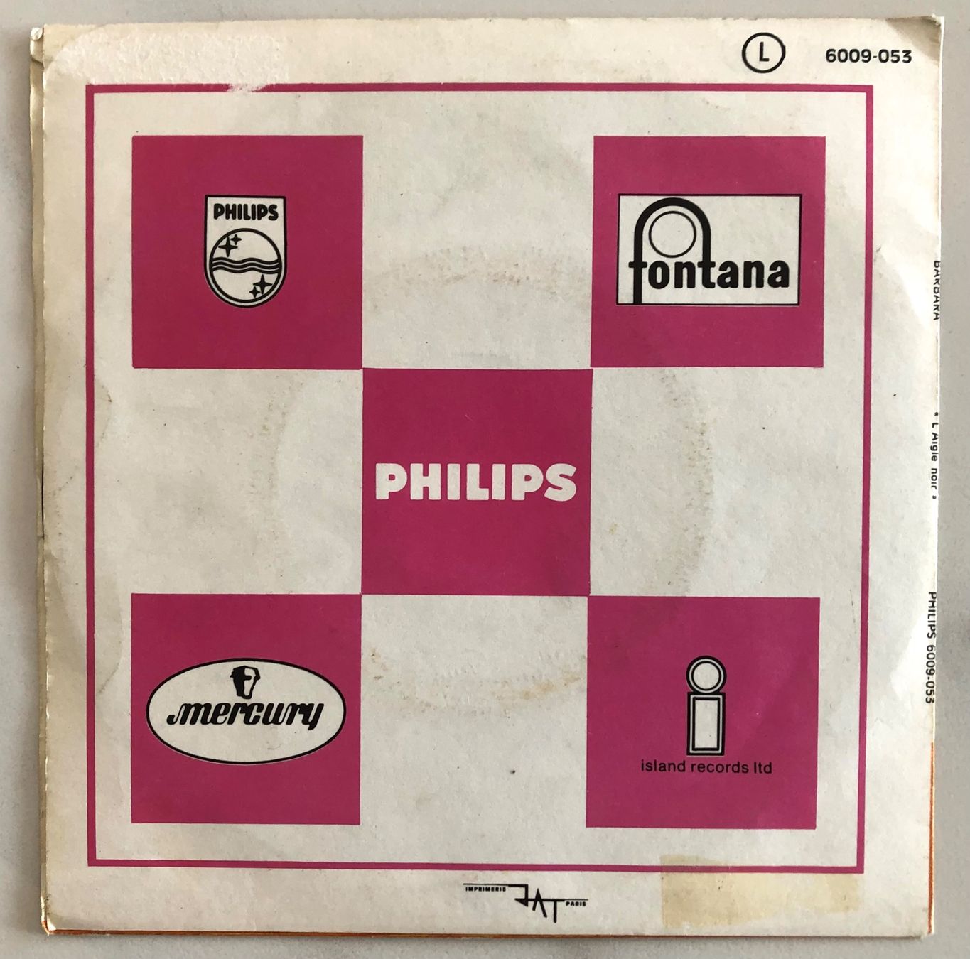 Dischi in vinile: BARBARA - L'AIGLE NOIR – Usato da Poliez-Pittet venduto da Newtown-Records 1