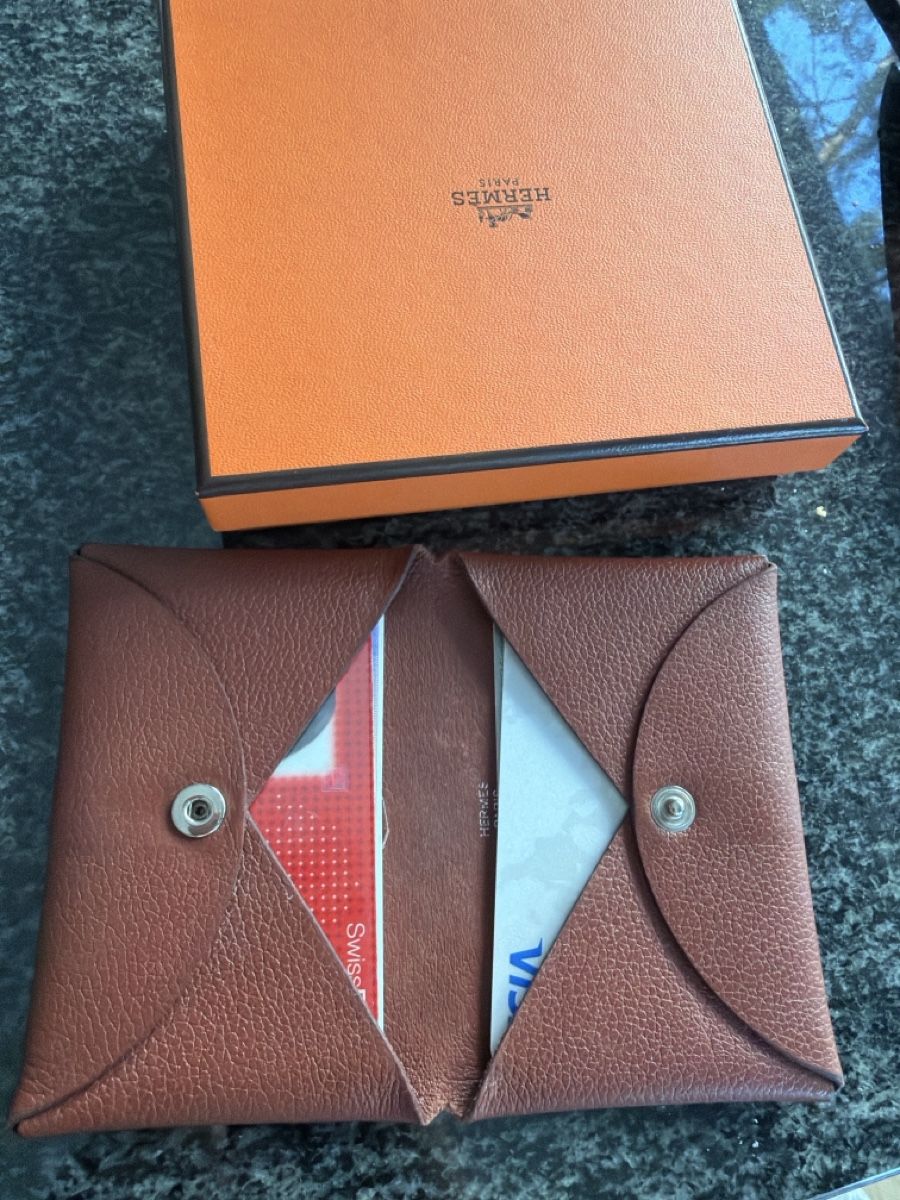 Hermès Portafogli: Hermès leather cardholder – Usato da Genève venduto da val_rp9x 1