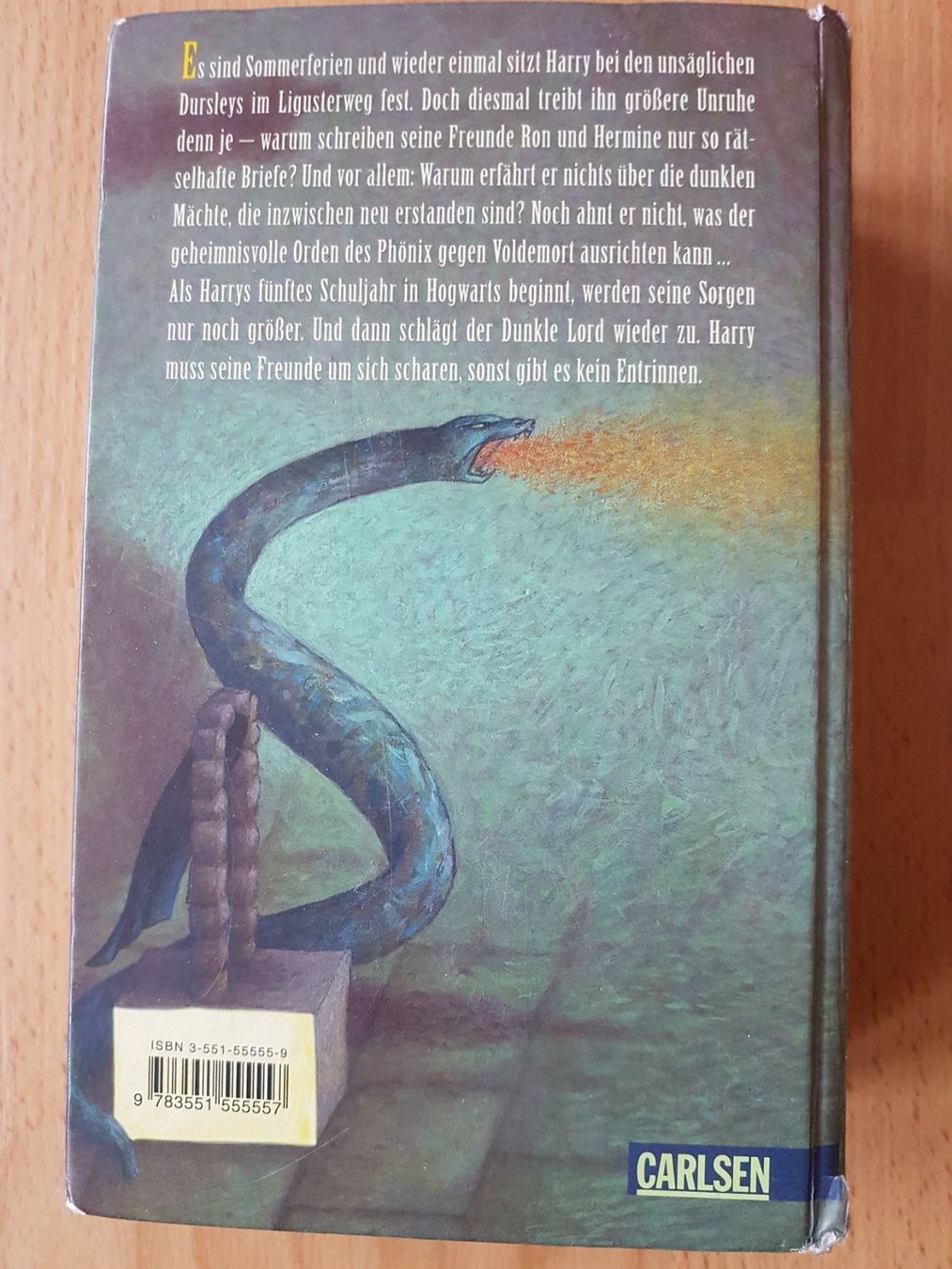 Libri: HARRY POTTER UND DER ORDEN DES PHÖNIX – Usato da Sax venduto da prinzenrollen 1
