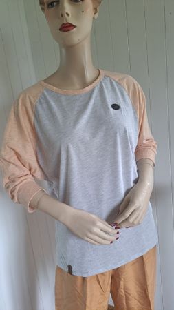 NAKETANO Raglan Shirt L 40 42 T-Shirt SCHNIZZELDIZZELPOPIZZE