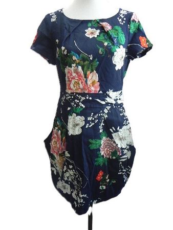 Gr. 38 APRICOT Design Kleid d'blau stretch s.Masse BLICKFANG