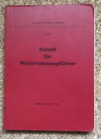 SCHWEIZER ARMEE BEHELF FÜR MOTORFAHRZEUGFÜHRER 1974