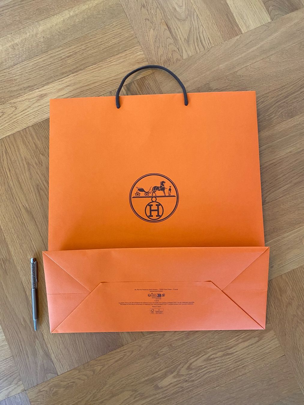 Hermès Borse: Grosse Hermès Papiertasche, Geschenktasche – Usato da Zürich venduto da blancali 2