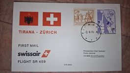 Swissair Tirana - Zürich 02.06.1986