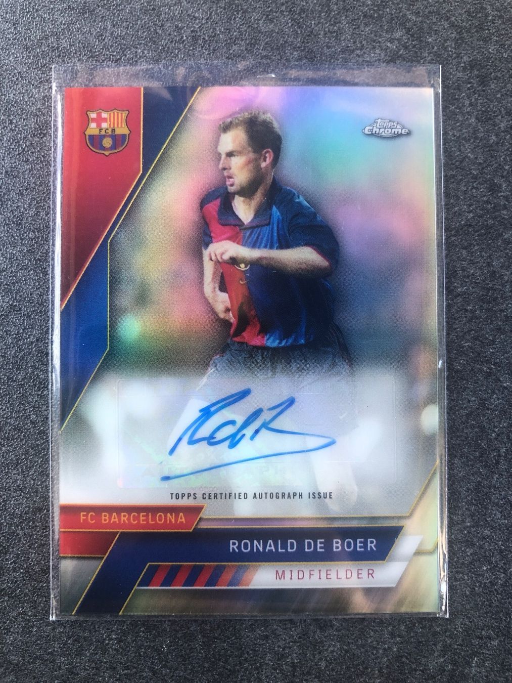 Panini Sammelbilder & Trading cards: Topps Chrome Fc Barcelona Ronald de Boer Aurogramm – Gebraucht aus Wangenried von Garagara