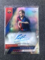 Topps Chrome Fc Barcelona Ronald de Boer Aurogramm