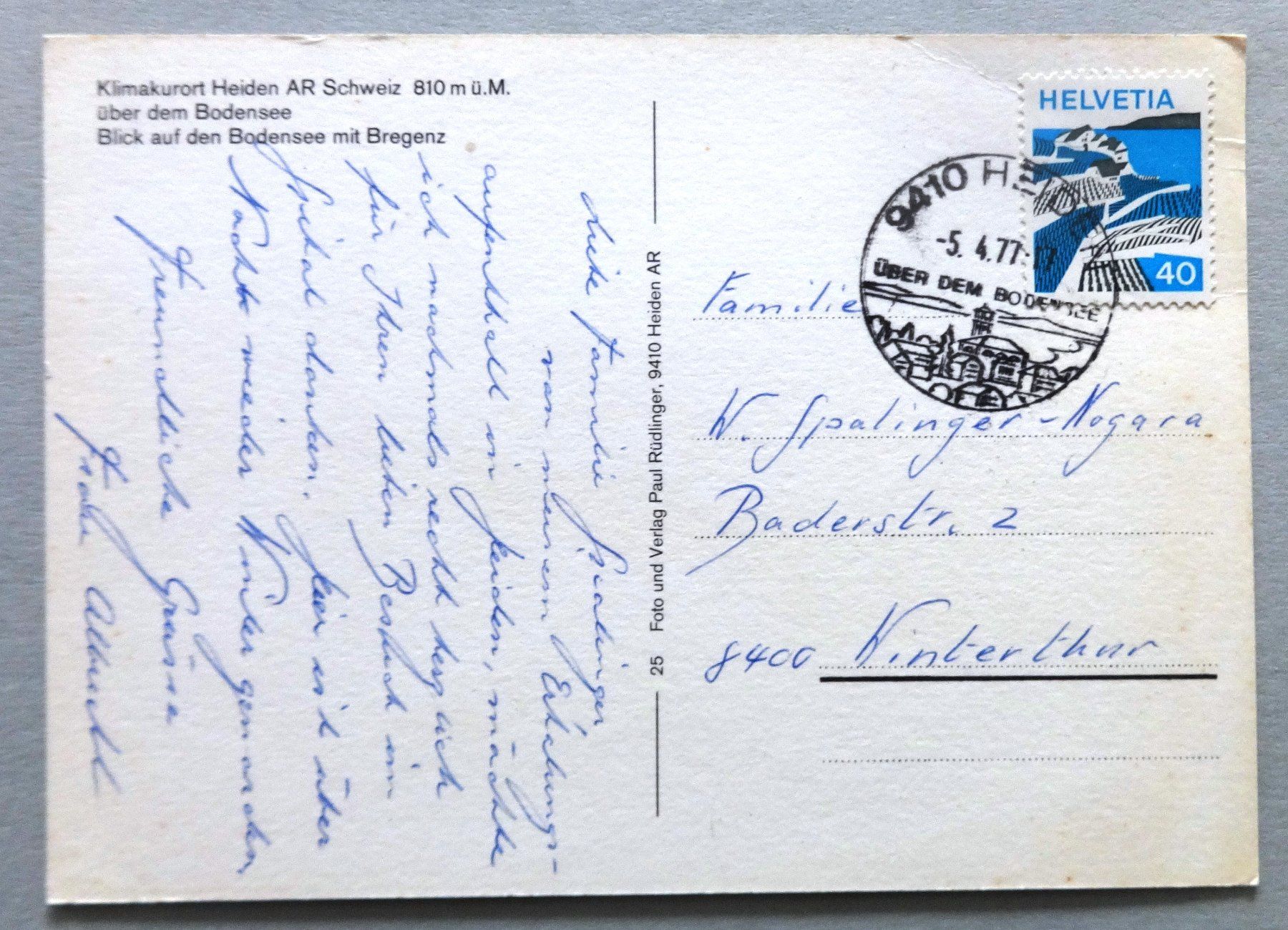 Cartes postales: Klimakurort Heiden AR, 810 m ü.M. – D'occasion à Fétigny par Billy2miny 1