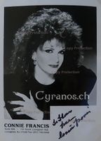 Connie Francis (1937) Sängerin - Autogramm