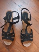 Sandales compensées Graceland noires taille 38 été chic.