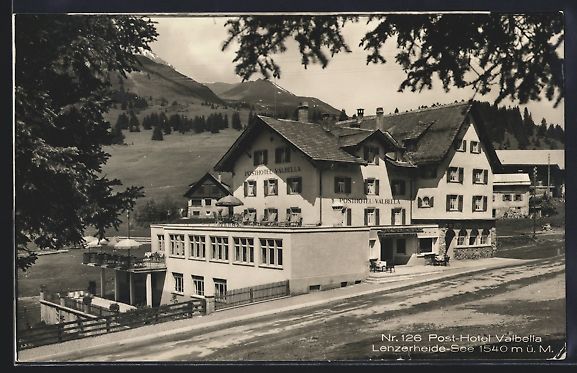 Ansichtskarten: Lenzerheide-See, Post-Hotel Valbella mit – Gebraucht aus Berlin von bartko-reher