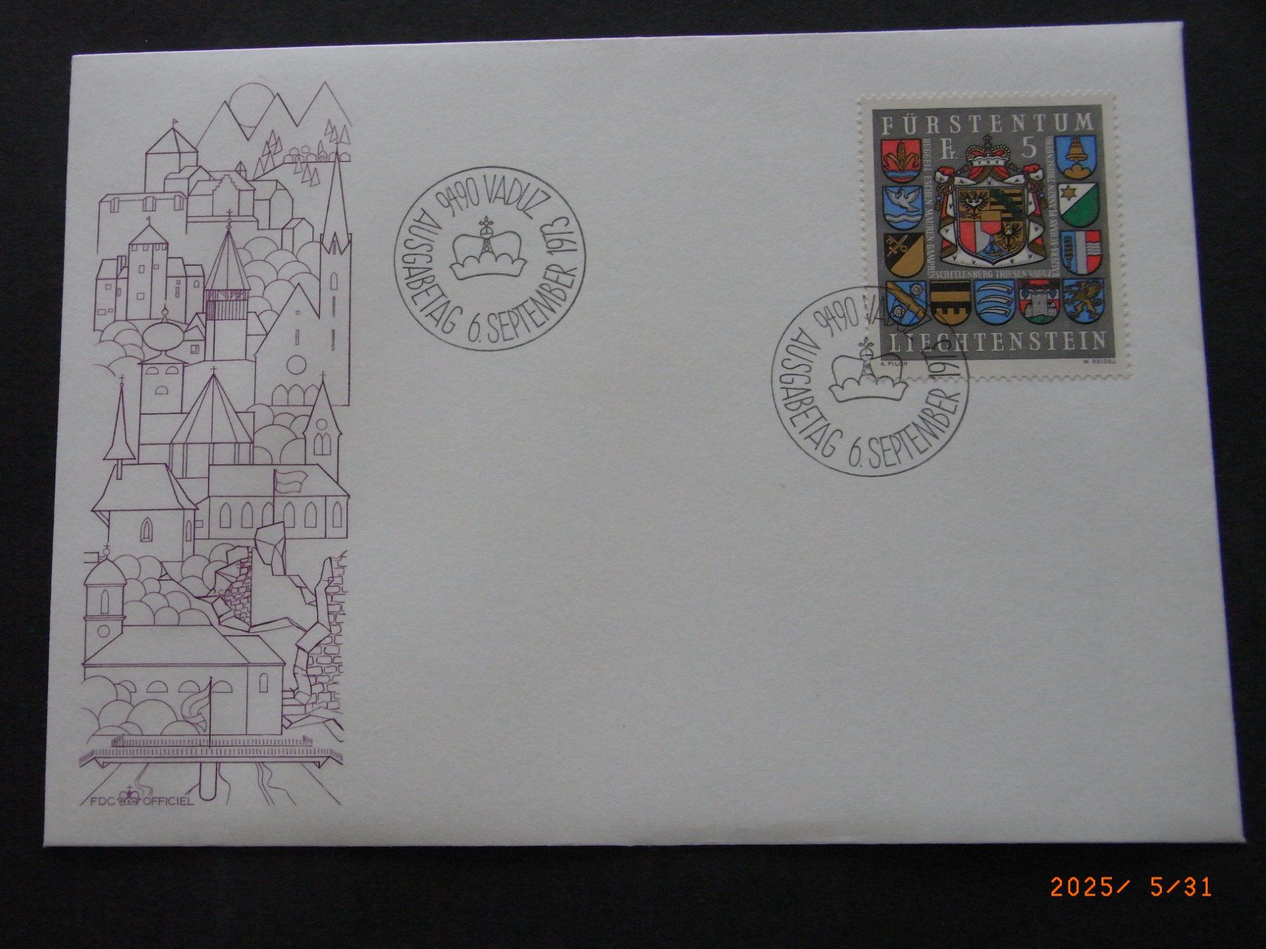 Tutti i francobolli: 1973 537x FDC top – Usato da Ittigen venduto da shetland