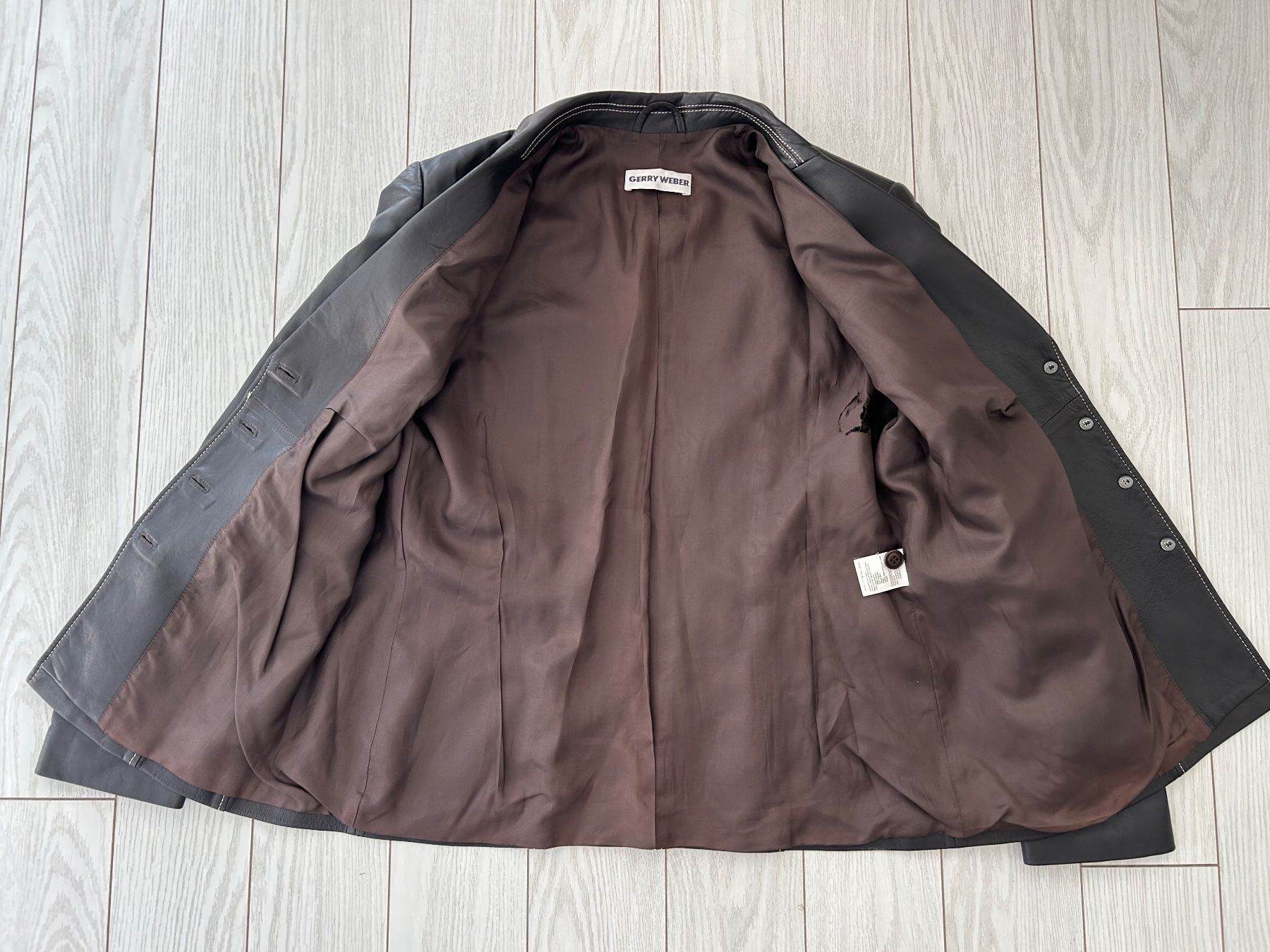 Gerry Weber Giacche: Gerry Weber brown leather jacket (D40/L) – Usato da Rüschlikon venduto da Tey_sl 6