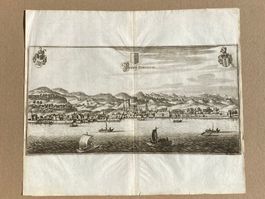Stich Vevey / Bibiscum Merian antik