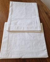 2 Leintücher, Baumwolle, Stickerei, Vintage