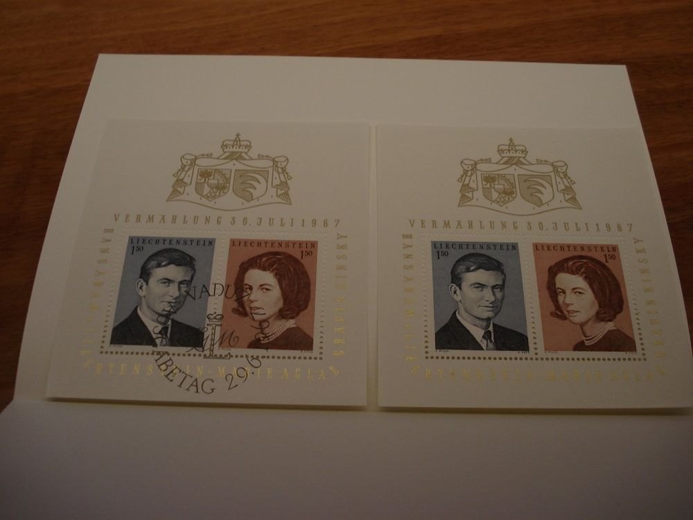 Liechtenstein Block 1967 Vermählung ** und ETo Kaufen auf Ricardo