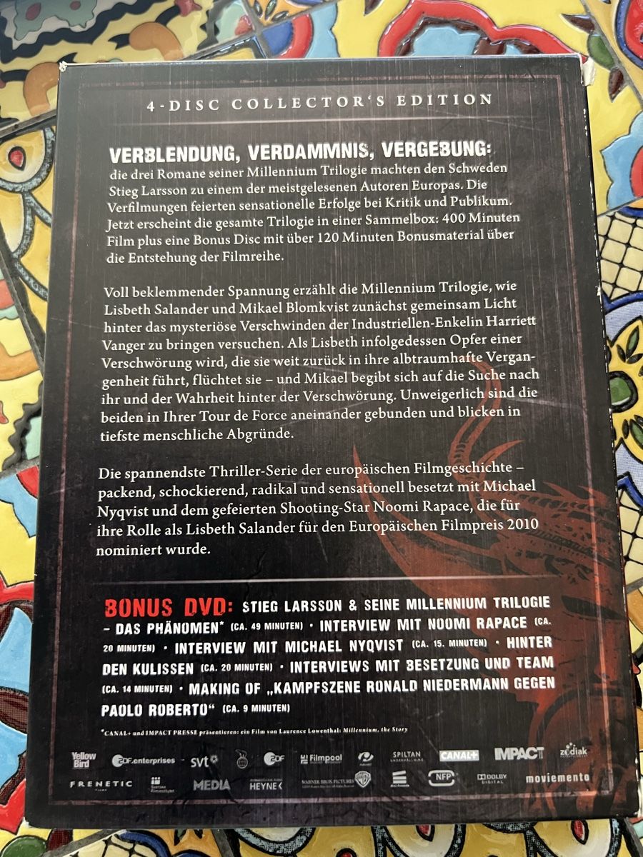 Alle DVDs: Stieg Larsson Millennium Trilogie DVD Box 4 Discs DE – Gebraucht aus Muralto von dan_pf8r 5
