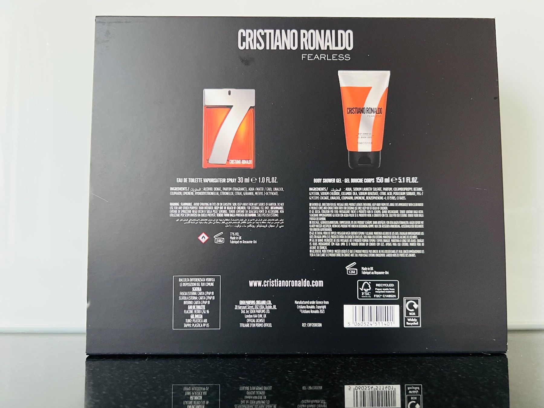 Profumi & Eau de Toilette: Cristiano Ronaldo CR7 Fearless Set – Nuovo e nell'imballaggio originale da Emmen venduto da IMV-Liquidationen 1