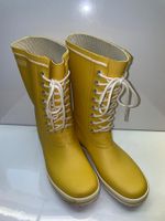 gelbe Viking Segelstiefel mit Frontschnürung in Grösse 41