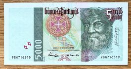 5000 Escudos Portugal 1996!!!
