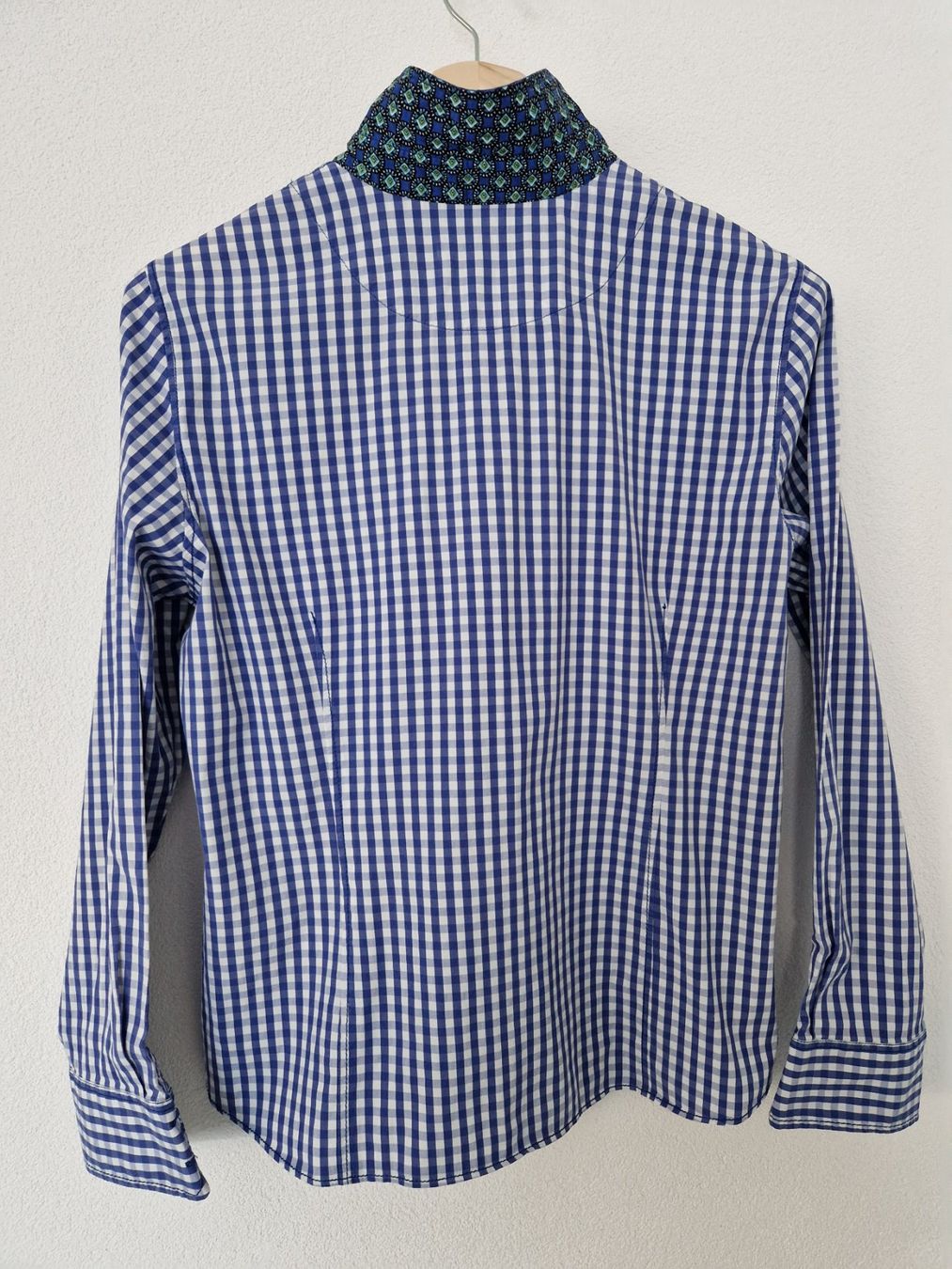 Camicette: Bluse ERFO blau/weiss kariert Gr. 42 – Usato da Salouf venduto da PizMez12K 1