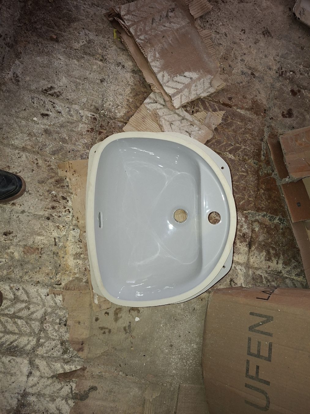 Lavabi & lavandini: Einbaulavabo hellblau 50x43 – Nuovo (secondo la descrizione) da Horboden venduto da hasel555 2
