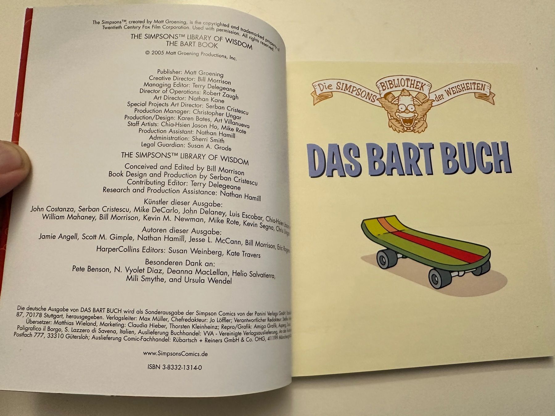 Fumetti: Die Simpsons Bibliothek der Weisheiten - DAS BART BUCH – Usato da Münsingen venduto da Ganjam 3