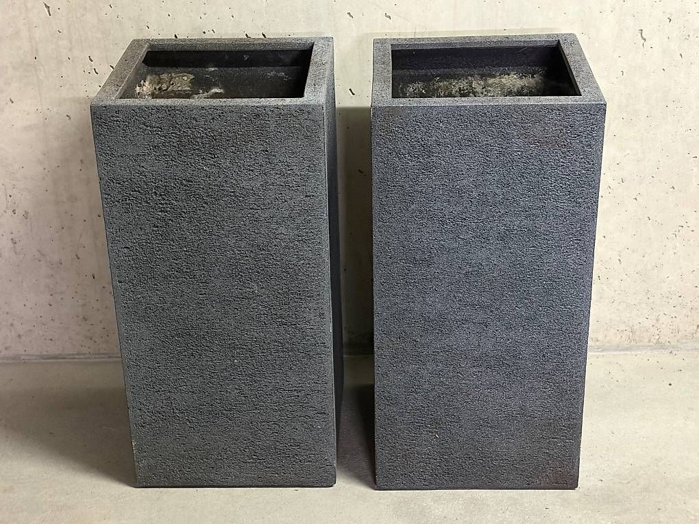 Blumentöpfe: gartec Fiber High Cube Rough Pflanzengefäss – Gebraucht aus Basel von dav_qk6j 1