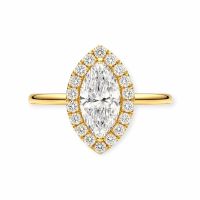 💎💥Solitär Diamant lab 1.26tcw💍D VS2, 14K G-Gold Ring
