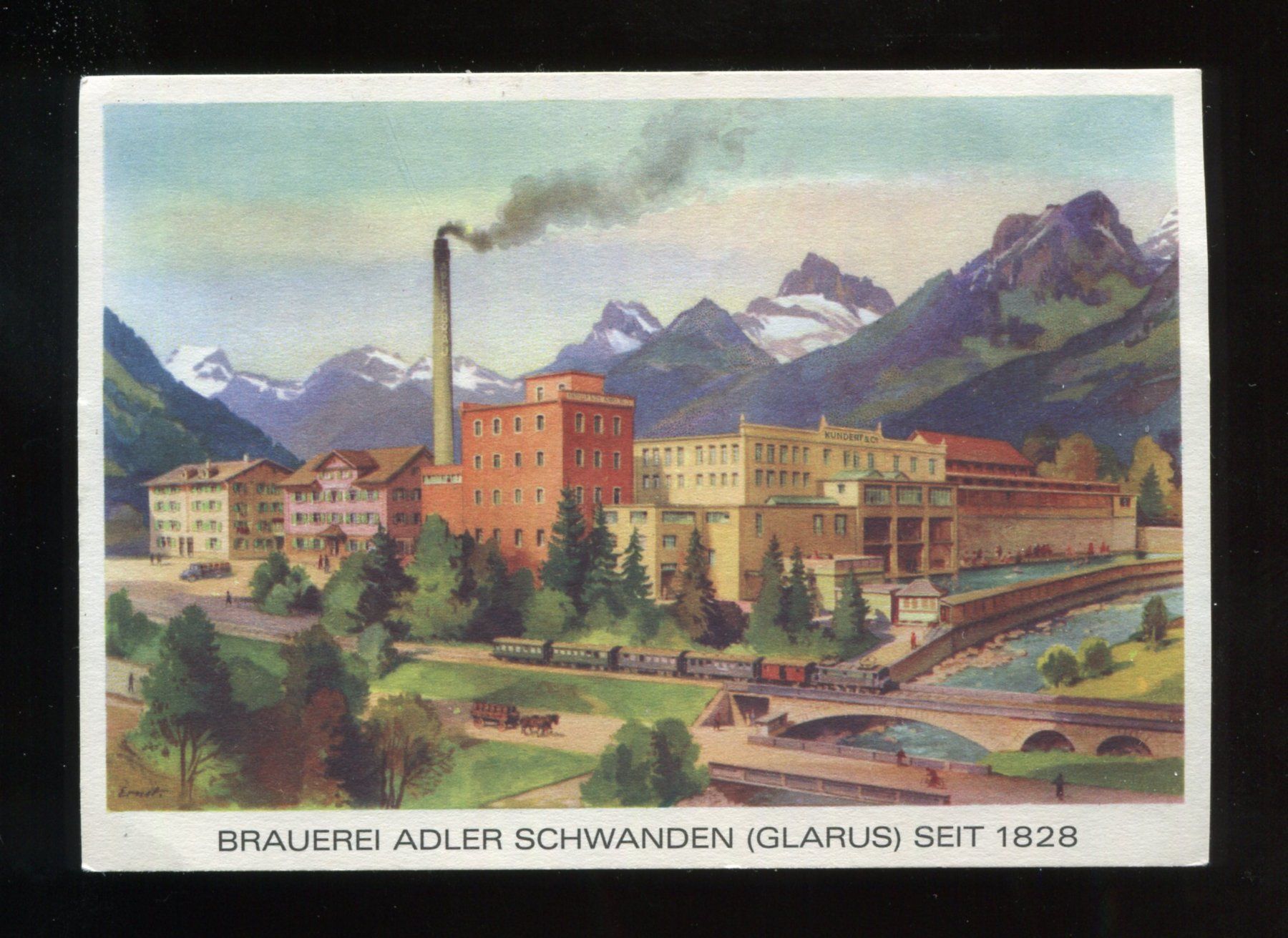 Cartoline postali: Schwanden, Brauerei Adler – Usato da Aarau venduto da Elmaar41