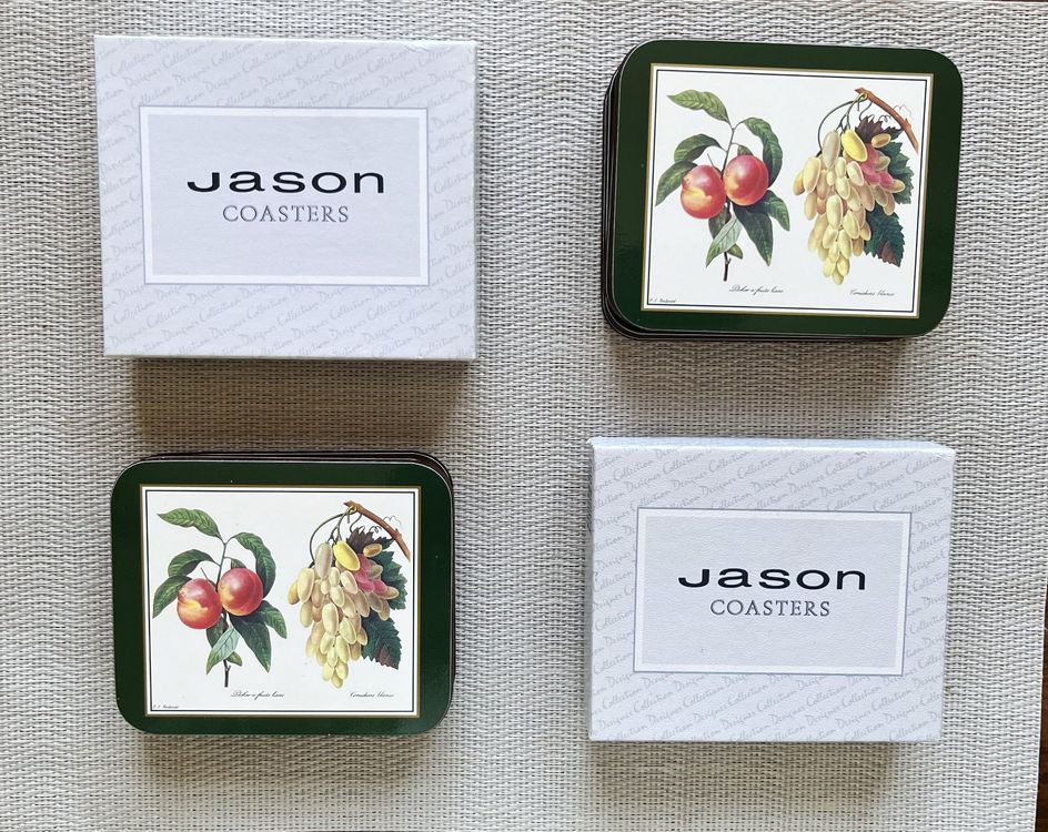 Untersetzer Melamin JASON Coasters 2 x 6Stck. Redoute Fruit (Neu ...