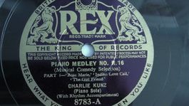 Charlie Kunz Piano Medley No. R.12 (Shellac, 10")