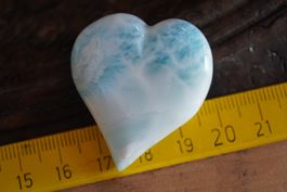 Larimar  Herz  40mm   Top Stück