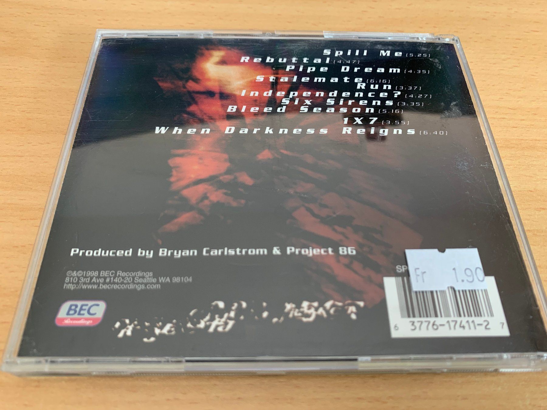 CDs: Project 86 – Project 86 – D'occasion à Rikon im Tösstal par Alpenmutz 1