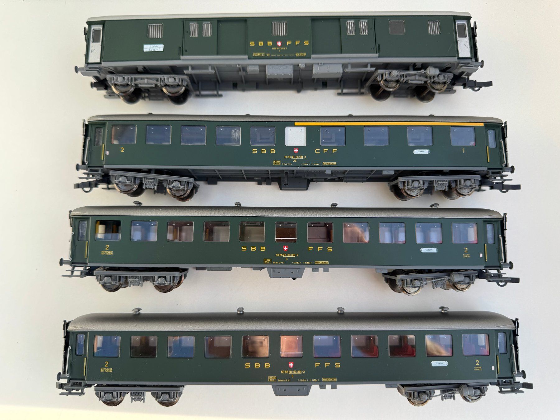 H0 Fleischmann SBB Personenzug schwere Bauart (Neu (gemäss Beschreibung ...
