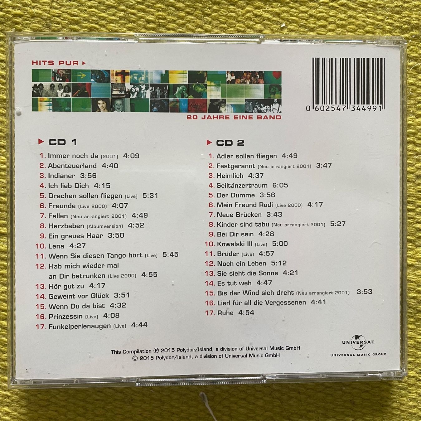 CD: PUR-2CD HITS/20 JAHRE EINE BAND – Usato da Rorschacherberg venduto da CD-Roli 1
