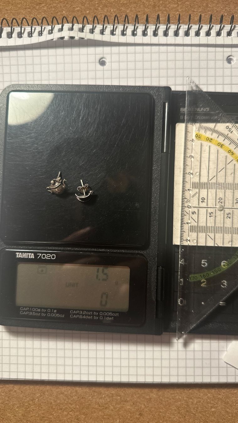 Orecchini pendenti & Orecchini a lobo: Silber 925 Ohrstecker/Anstecker - Sterling Tassen – Nuovo e nell'imballaggio originale da Fribourg venduto da Silver_Wat 1
