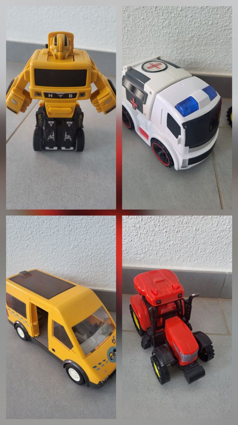 Giocattoli: Div Autos: Schulbus Transformer Krankenwagen Traktor – Usato da Boswil venduto da i12i