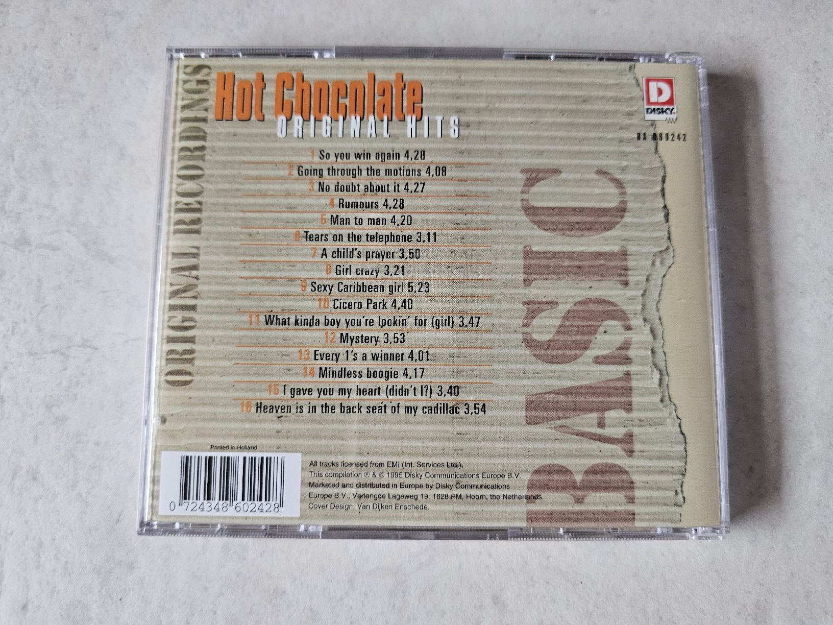 CD: Hot Chocolate  -  Original Hits – Usato da Schneisingen venduto da backstore24 1