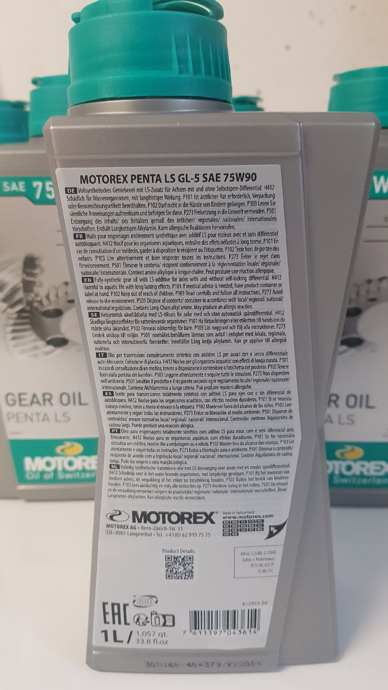 Motorex Oli & Additivi: Motorex Getriebeöl 75W90 Penta LS – Nuovo e nell'imballaggio originale da Strengelbach venduto da jumbo76 1