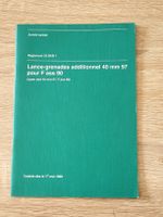 Manuel Armée suisse lance-grenades 40 mm 97 F ass 90