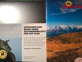 Gutschein Niederhornbahn AG CHF 10.00 Aktionsbillett