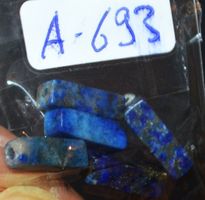 Rechtecke gelocht A-693 – Lapislazuli 4x4x13mm – 5 Stück