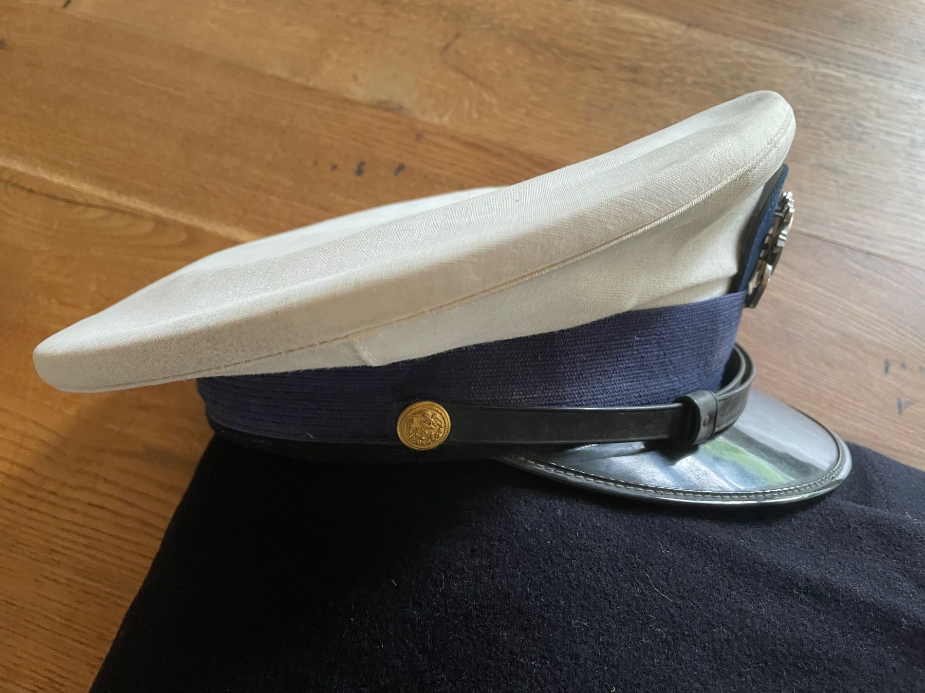 US Army Uniformi: Casquette originale US Coast Guard – Usato da Oberbütschel venduto da Woodie2005 3